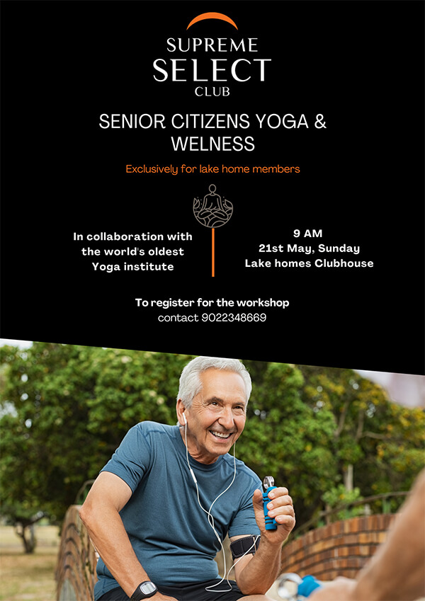 Senior citizens Yoga & Wellness Workshop